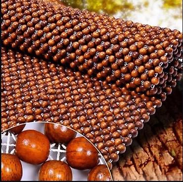toy dekor: Taxta muncuqlu avtomobil oturacaq üzlüyü - Material: cilalanmış taxta — 3