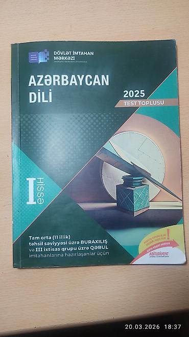 Testlər: Məhsul: “Azərbaycan dili 2025 – Test toplusu”, Dövlət İmtahan Mərkəzi — 1