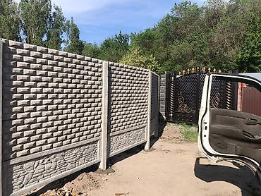 бетонные стены: Бетонный еврозабор, Односторонний, Новый, Оптом,Наличный расчет — 5