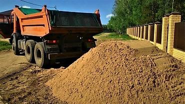 Песок, Васильевский карьер, В тоннах, Камаз, Зил