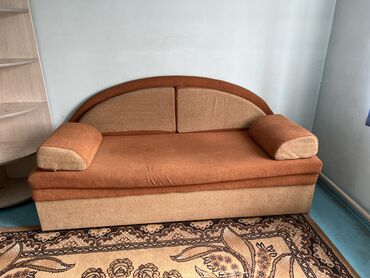 джалал абад мебель: Диван-кровать, цвет - Коричневый, Б/у