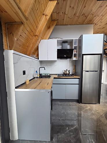 Həyət evi alıram: A-frame üslubunda modulyar dağ evi - Xarici görünüş: Üçbucaq formalı — 4