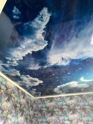 Натяжной потолок: Натяжной потолок Глянцевое, 3D потолки, Матовое Бесплатный замер, Гарантия, Бесплатная консультация — 14