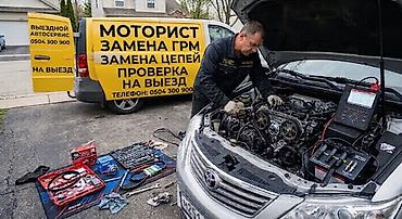 1 8t: Услуги моториста, ремонт двигателя, Замена ремня ГРМ, С выездом — 1