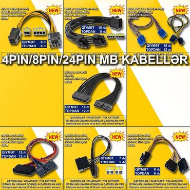 mini çanta: Kabellər "4/8/24pin Original" 🚚Metrolara və ünvana çatdırılma var