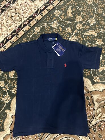 Футболки: Мужская футболка, XL (EU 42), Polo Ralph Lauren, Новый, цвет - Синий, Самовывоз, Платная доставка