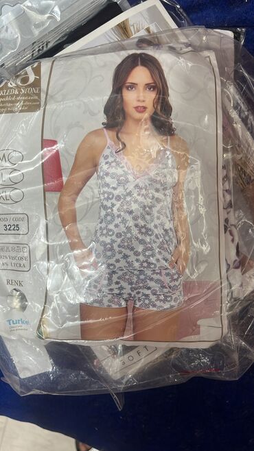 Пижамы: Пижама, Хлопок, Турция, Все размеры — 14