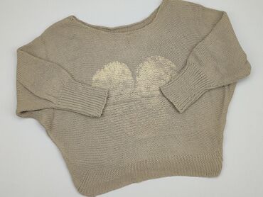 eleganckie brązowa bluzki: Sweter, 6XL, stan - Bardzo dobry