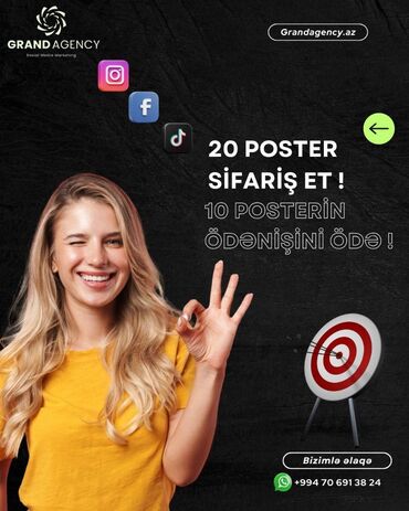 led табло бегущая строка: Poster Dizayn Xidmətləri Endirimli Qiymətlərlə, bütün sahələr üzrə !