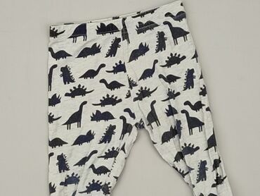 legginsy z lampasem srebrnym: Sweatpants, 12-18 months, condition - Good