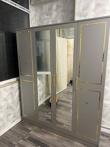 Dolablar: Yeni, 4 qapılı, Güzgülü, Boz, Açılan, Düz dolab — 3
