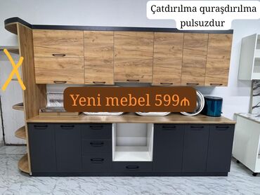 metbex mebelı: Yeni Mətbəx mebeli 599₼ Yüksək keyfiyyətlə ölçü 2.80 çatdırılma