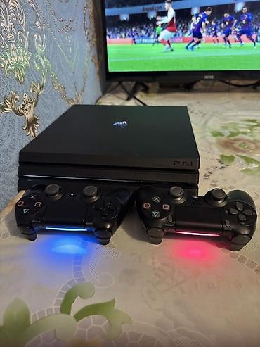 PS4 (Sony Playstation 4): Sony PlayStation 4 Pro oyun konsolu 15 eded bahali oyun + 2 Tam — 4