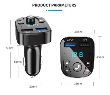 Audio oprema za auto: Naziv proizvoda: Auto MP3 plejer Materijal: ABS Boja: crna Napon — 2