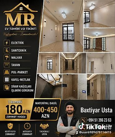 ремонт в квартире: MR Ev Təmiri və Tikinti – kompleks təmir və yenidənqurma xidməti — 1