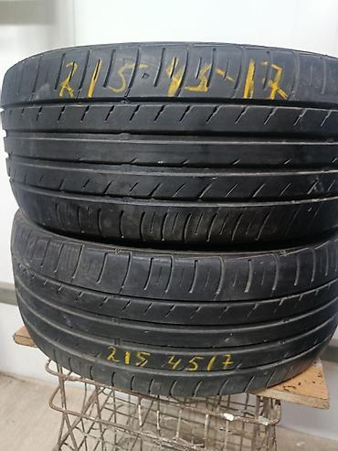 21545: Шины 215 / 45 / R 17, Лето, Б/у, Пара, Легковые, Япония, Falken — 1