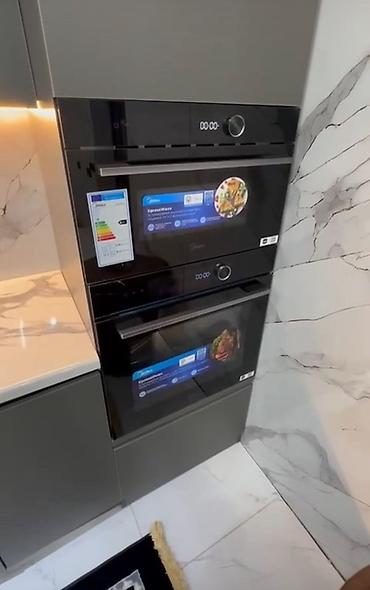 baking oven: Встраиваемый комплект техники Midea: духовка + СВЧ с грилем - Формат — 1