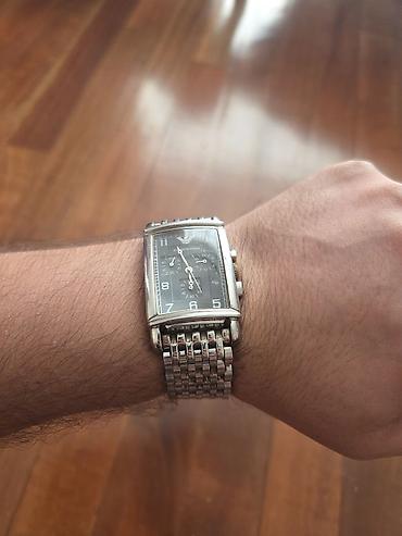 Aksesuarlar: Emporio Armani kişi qol saatı - Korpus: düzbucaqlı formalı, metal — 3