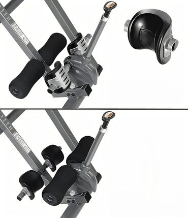 Инверсионные столы: • Максимальная нагрузка на пользователя — 136 кг. • Удлинённая ручка — 4