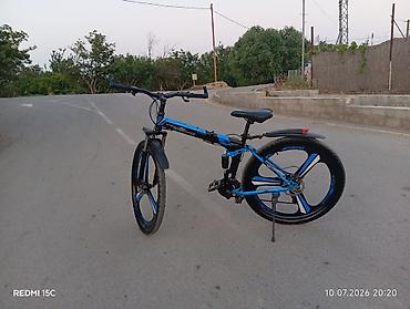 velisoped 29: Qatlanan dağ velosipedi – 26" - Rəng: mavi/qara - Qatlar gövdə: orta — 2