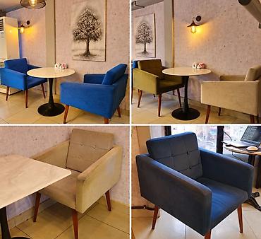 Restoran ve kafe ücün 9 eded kreslo.Qiymet 1 ededi 70 azn Hec bir