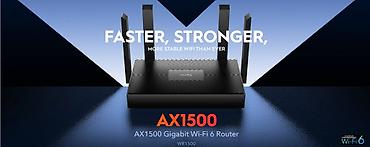 Modemlər və şəbəkə avadanlıqları: AX1500 Mesh Wi‑Fi 6 Router, WR1500 1.0 - Wi‑Fi 6 (802.11ax) dəstəyi — 1