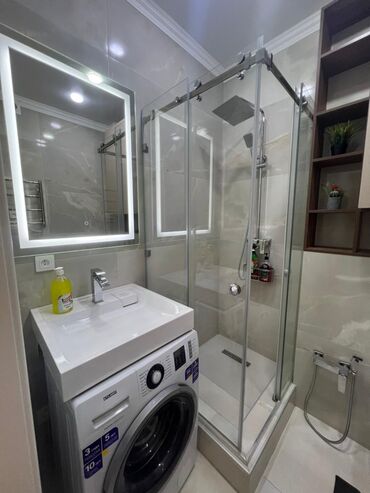 Посуточная аренда квартир: 2 комнаты, Душевая кабина, Постельное белье, Кондиционер — 13