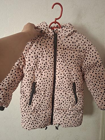 в горох: Детская утеплённая куртка Futurino Fashion, размер 122. Б/у носили 2 — 1