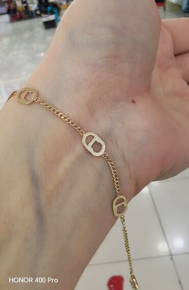 tək qaş uzuk: Браслет, Желтое золото, 585 проба, 111 г