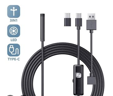 Videomüşahidə: 3-ü 1-də endoskopik yoxlama kamerası. Bu kamera USB, Mikro-USB və