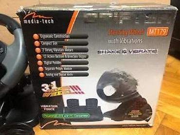 Oprema za video igre: Media-Tech Drifter MT179 – gejmerski volan sa vibracijama i pedalama — 12