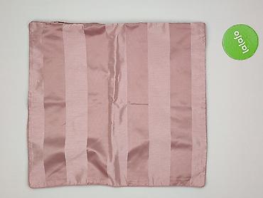 бу товары: Różowa kosmetyczka/etui z tkaniny z połyskiem, w szerokie pionowe pasy — 3