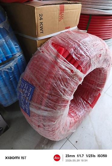 şaxda baba: Məhsul: Qırmızı plastik kabel/boru qoruyucu gofra (spiral korpus) — 1