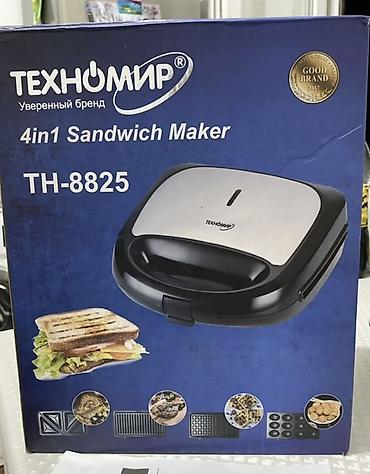 Ашкана техникасы: Сэндвич-мейкер Техномир TH-8825 4-в-1 Функциональный прибор для — 5