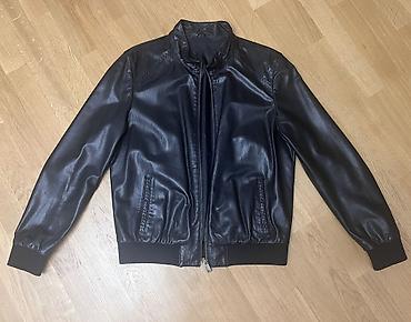 мужская куртка: Мужская кожаная куртка Korkmaz Collection, размер 54 (XL), натуральная — 1
