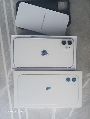 Apple iPhone: IPhone 11, 64 GB, Ağ, Simsiz şarj, Face ID, Sənədlərlə — 1