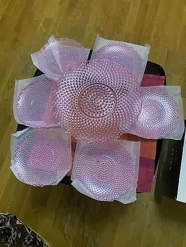 keks qablari: Karaca PINKY – 7 Parça Tatlı Seti - Rəng: Açıq çəhrayı - Material — 1