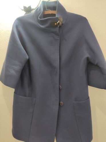 женские демисезонные пальто: Пальто, Осень-весна, По колено, Рукава реглан, XL (EU 42)