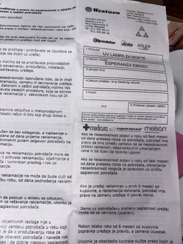 UV i LED lampe za nokte: UV/LED lampa za nokte + set samolepljivih nail art nalepnica - Model — 10