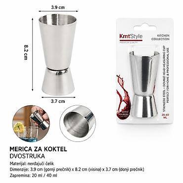 KMT Dvoglava merna čaša od nerđajućeg čelika – Kmt Style (SKU