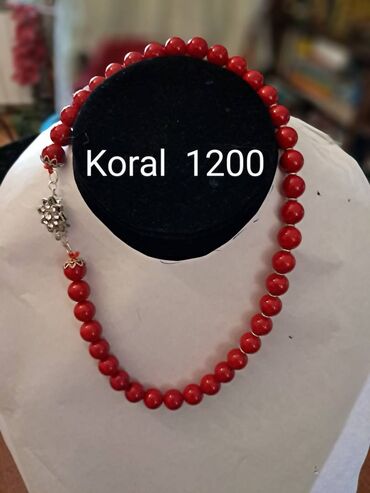 fossil ogrlica: Pearl necklace, Handmade, Material: Amber