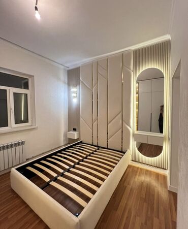 Спальные гарнитуры: Спальный гарнитур, Двуспальная кровать, цвет - Бежевый — 2