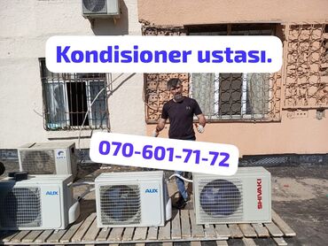 Kondisionerlər: Təmir, Split kondisionerlər, Təmizləmə