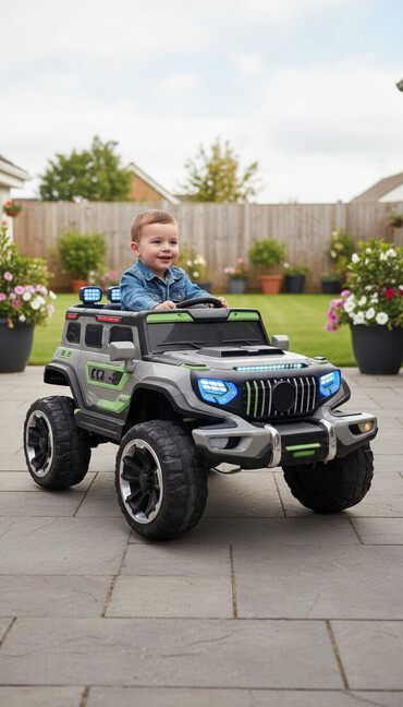 Uşaq üçün elektrik maşınları: Uşaq üçün elektrikli off-road maşın - Korpus: SUV tipli dizayn, 4x4 — 1