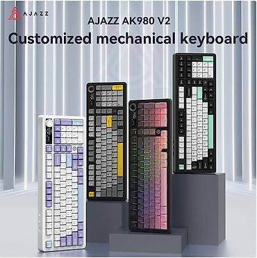 logitech superlight 2: Клавиатура, Ajazz, Механическая, Bluetooth, Проводное подключение, Размер: 100% — 1