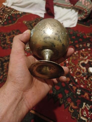 qədimi samovar: Qədəhlər, rəng - Qızılı, Metal, 1 əd — 1