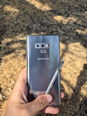 android телефон: Samsung Galaxy Note 9, Колдонулган, 128 ГБ, түсү - Күмүш, 1 SIM, eSIM