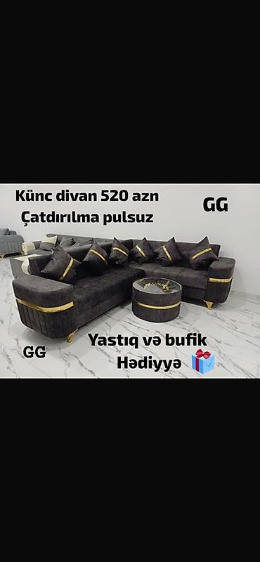 Divanlar: Künc divan və klassik divan modelləri - Künc divan: 520 AZN - — 3