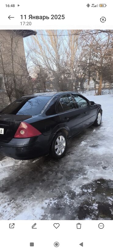 продажа токмок: Ford Mondeo: 2002 г., 2 л, Механика, Бензин, Седан