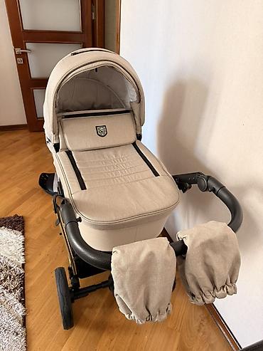 Modullu arabalar: Uşaq arabası 2‑də‑1 (körpə beşiyi + oturacaq bloku) Adamex markasıdır — 15
